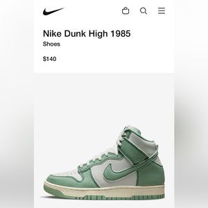 Nike Dunk High 1985 Green